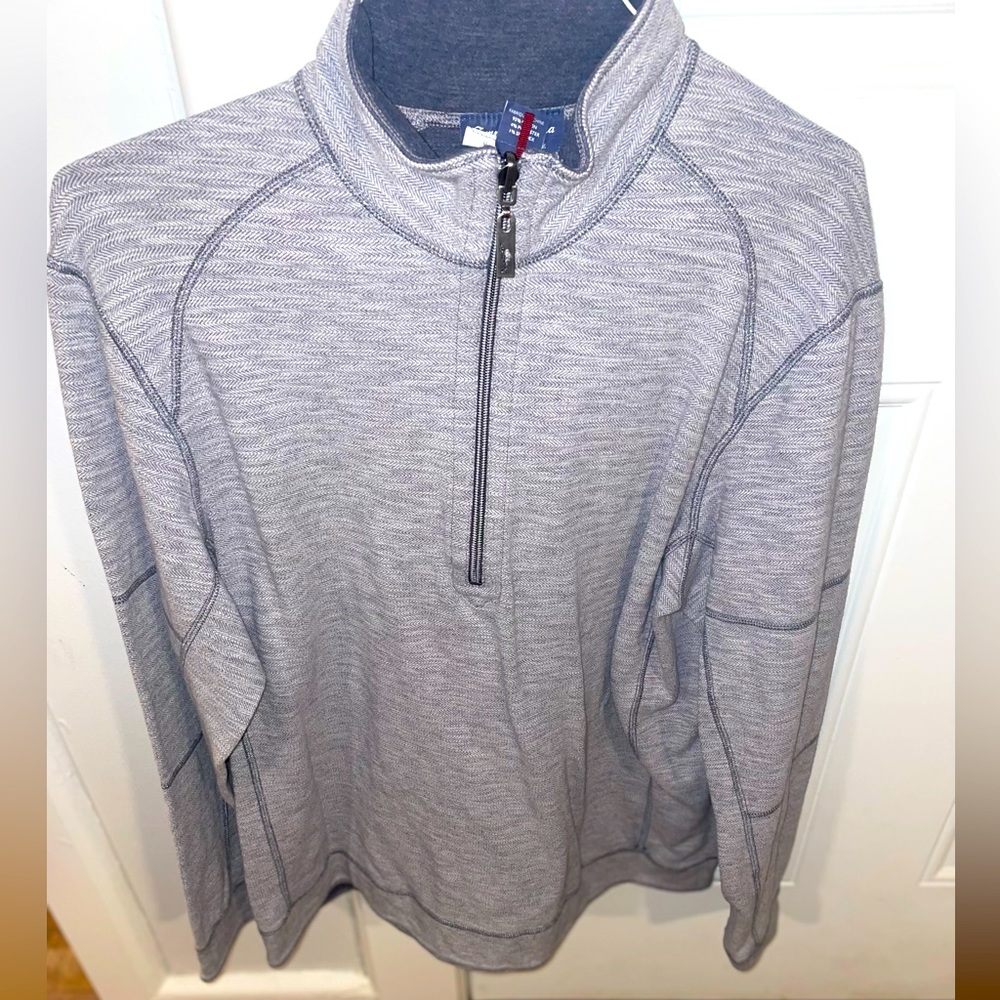 Tommy Bahama Quarter Zip Sweater Reversible
